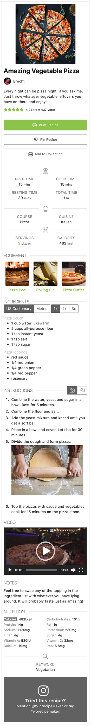 WP Recipe Maker Example Recipe