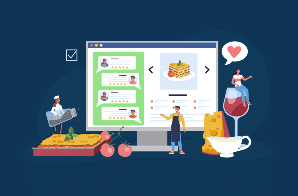 Infographics showing the different recipe ideas sources for Food bloggers
