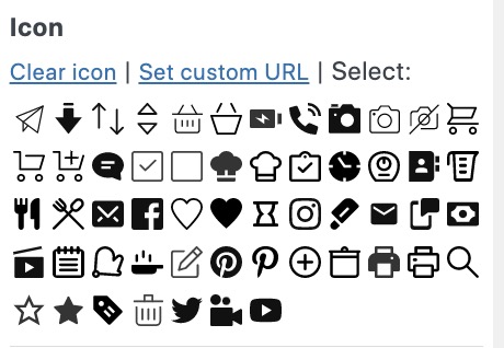 Choose the icon style for your button