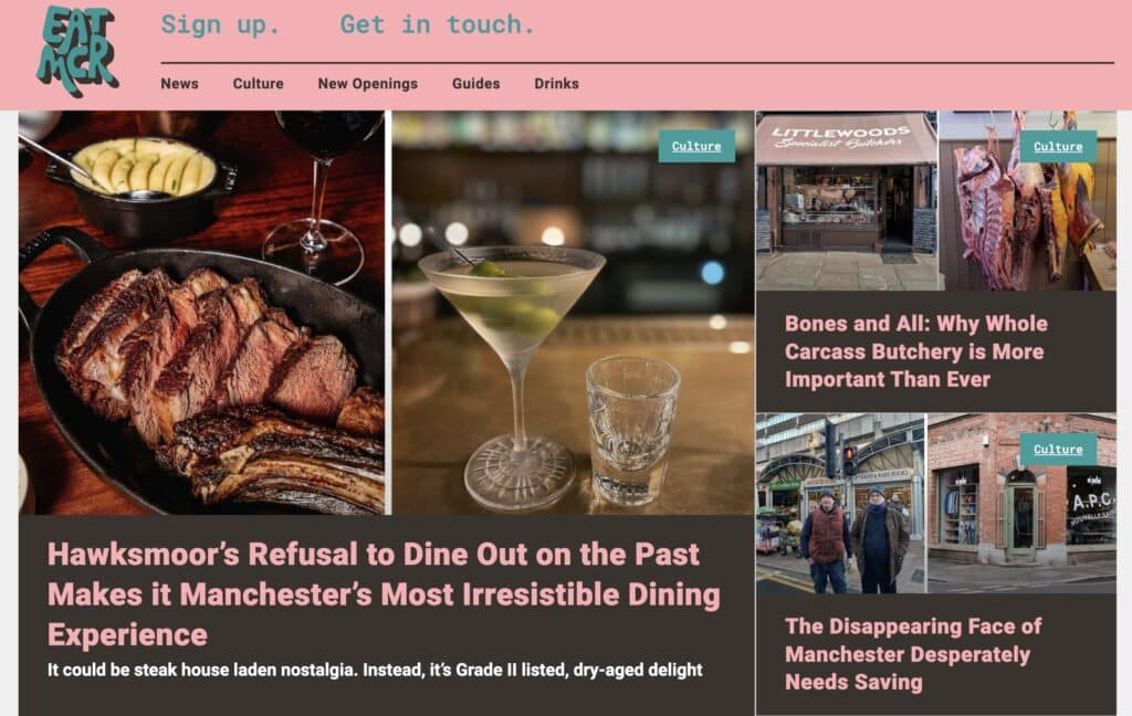 Eat MCR is a popular food blog with a very focused aim, which is to review eateries around Manchester.