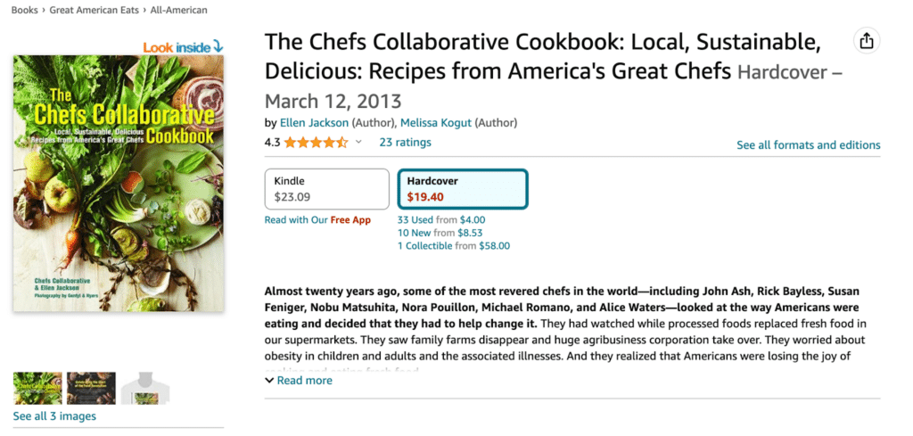 Example of a collaborative cookbook 