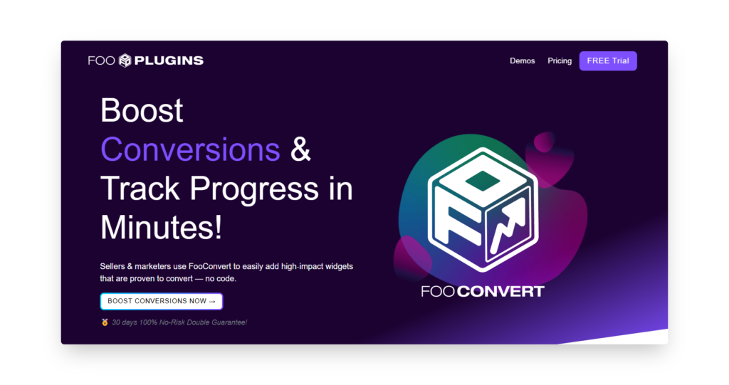 FooPlugins FooConvert landing page