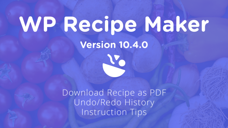 WP Recipe Maker 10.4.0
