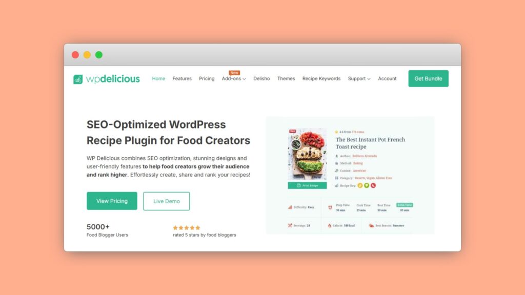 WP Delicious homepage