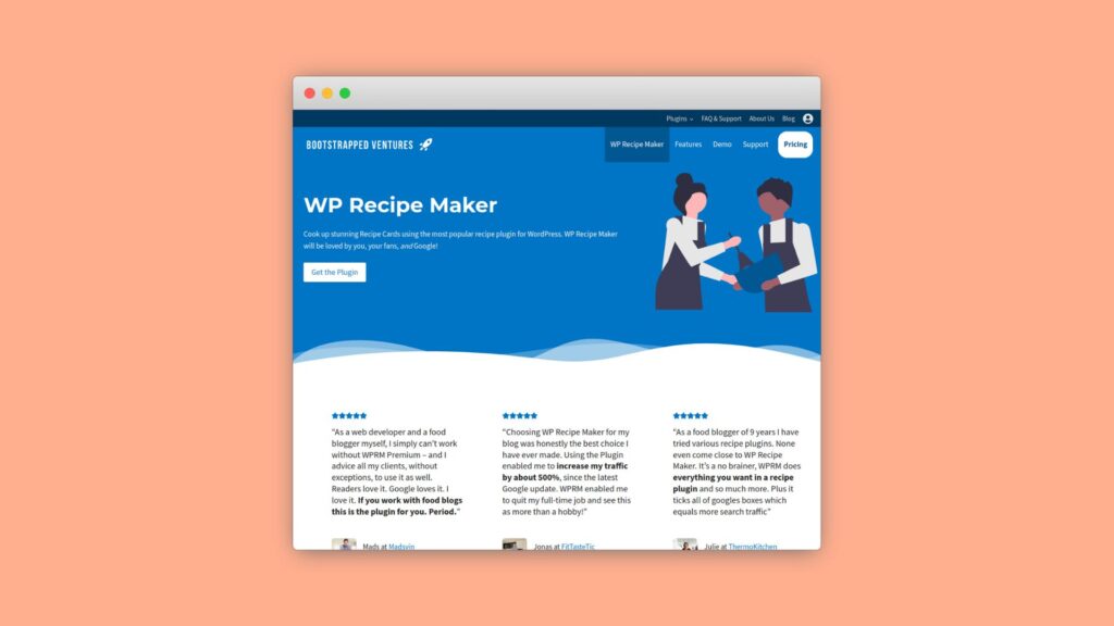 WP Recipe Maker homepage