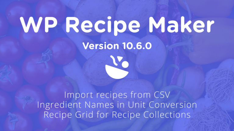 WP Recipe Maker 10.6.0