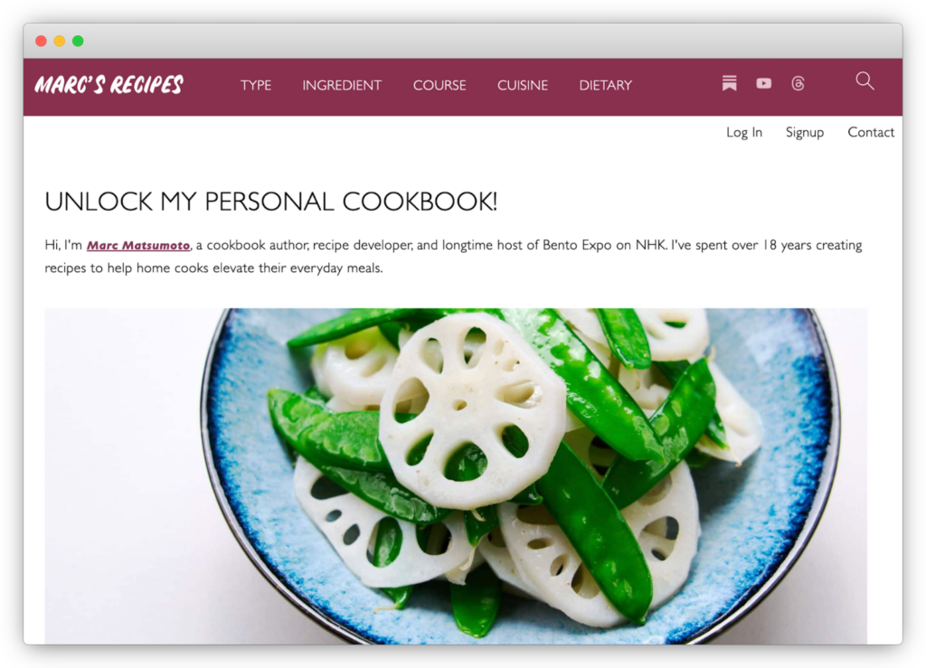 Marc’s Recipes – Home Page